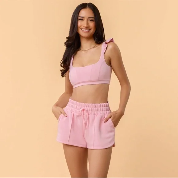 Blogilates Women's Marshmallow Dolphin Shorts - Pink M - Picture 7 of 16